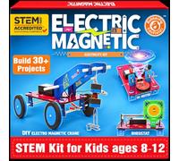 Butterfly EduFields 30in1 STEM Kit for Kids Age 8-14 Electricity Magnetism | Science Experiments, Educational Engineering & Physics projects, Birthday Gift for Boys & Girls ages 8 10 12 14,STEM toys