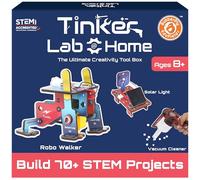Butterfly EduFields Tinker Lab @ Home STEM Building Kit for Kids 8-14| 70+ Educational Science, Engineering, Robotics & Learning Projects | Birthday Gift Toy for Boys & Girls Ages 8 9 10 11 12 13 14
