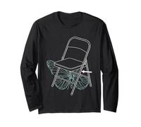 Butterfly Effect Survivor Time Travel Chair Blueprint Art Long Sleeve T-Shirt