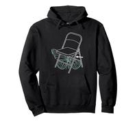 Butterfly Effect Survivor Time Travel Chair Blueprint Art Pullover Hoodie