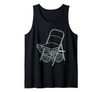 Butterfly Effect Survivor Time Travel Chair Blueprint Art Tank Top