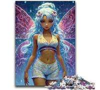 Butterfly Elf Girl Jigsaw Puzzles for Adults, Staycation Kill Time Every Piece Is Unique - Challenging Family Fun Game 26x38cm