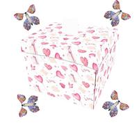 Butterfly explo-sion Box- di-y Butterfly explo-sion surp-rise box With 4/10 Butterflies surp-rise box, Exquisite Candy Box, Certificate Box