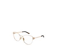 Gucci GG2049O 004 Woman Optical frames Metal Gold Transparent Butterfly