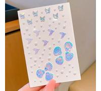 Butterfly Face Gems 168 PCS Face Rhinestones for Women Festival Makeup, Rave Accessories, Ideal for Party Makeup, Cosplay & Beach Themed Events (mermaid-blue)