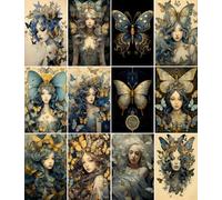 Butterfly Fairies Rice Paper, 20 x 26.5cm (6 Sheets) - 6X Decoupage Papers for Collage, Mixed Media, Card Making & Crafts, Decoupage by CRAFT KREATIVELY