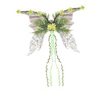 Butterfly Fairy Outfit, Women's Cosplay Wings, Halloween Dress Accessory, Vibrant Glitter Festival Costume Decoration for Christmas Pride, Holiday Parade, Masquerade, Carnival, Make-Up, Theatre