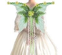 Butterfly Fairy Outfit, Women's Cosplay Wings, Halloween Dress Accessory, Vibrant Glitter Festival Costume Decoration for Christmas Pride, Holiday Parade, Masquerade, Carnival, Make-Up, Theatre