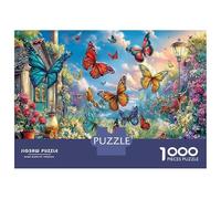 Butterfly Fantasy Puzzle Great Gift Home Decoration 1000 Piece Quiet Cabin Jigsaw Puzzles Educational Games for Adults And Kids Age 14 Years Up 70x50cm/1000pcs