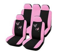 Butterfly Fashion Style Front Rear Universal Car Seat Covers Cute Pink Auto Vehicle Cars Seat Covers