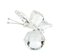 Butterfly Figurine - Butterfly Sculpture in Craftsmanship, Elegant Decorative Accent with Sparkling Crystalline Base, Delicate Collectible Art for the Living Room