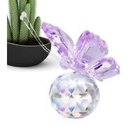 Butterfly Figurine | Crystal Cut Butterfly,Handcrafted Exquisite Charming Elegant Butterfly Table Decor For Table Home Bedroom