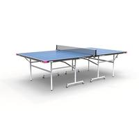 Butterfly Fitness Rollaway Indoor Table Tennis Table | Foldable with Playback Facility | Bats, Balls & Net Set included | 16 mm Top | 3-Year Table Guarantee | Blue