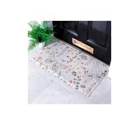 Artsy Doormats Multi Butterfly Floral Doormat (70 X 40Cm), Multi
