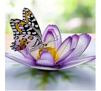 Butterfly Flower 3D Pop Up Card with Floral Design for Her Mum Mothers Day - Butterfly Happy Birthday Card - for Mum, Sister, Auntie, Female Friend, Niece, Daughter In Law