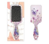 Butterfly Flower Hair Brush Spring Hydrangea Wet Dry Air Cushion Hair Brush Plastic Detangler Hairbrush for Kids Adults Back To School Gift Women Men