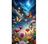Butterfly Flowers 2000 Piece Jigsaw Puzzles for Adults Colourful Fun Challenging & Brainteasing Educational Learning Gift Present for Children Boys Girls 2000 Piece Puzzle for Adults
