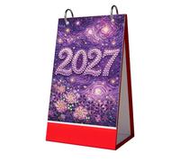 Butterfly Flowers Diamond Art Monthly Flip Tabletop Calendar 2027