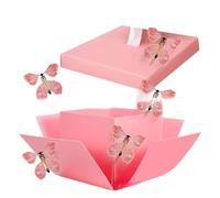 Butterfly Flying Out of Box - Greeting Case Centerpieces | Cardboard Paper with Spring Action, Decorative Favor Box with Surprise Use, Butterfly Present Accessory, Favor Boxes for Birthday