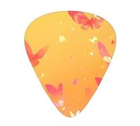 Butterfly Flying Patterned Guitar Picks - 12-Piece Set with 3 Different Thicknesses, Suitable for Electric and Acoustic Guitars
