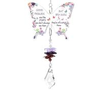 Butterfly Friend Gifts for Women, Crystal Suncatcher Birthday Gifts for My Friend, Butterfly Acrylic Plaque Ornaments Best Friendship Presents to My Bestie, Christmas Anniversary Graduation Gift