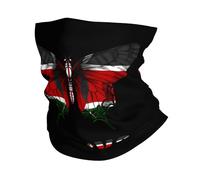Butterfly Funny Kenyan Kenya Flag Unisex Headwear Microfiber Neck Gaiter Quick Drying Balaclava For Outdoor Soccer Running