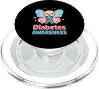 Butterfly Funny Type 1 Diabetes Awareness T1D Diabetic Mom PopSockets PopGrip for MagSafe