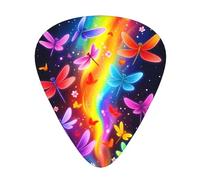 Butterfly Galaxy Flight Guitar Picks Gift Set - 12 Smooth Durable Plectrums For Acoustic, Electric & Bass Guitar, Perfect Present For Guitar Lovers & Musicians