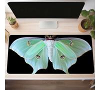 Butterfly Gaming Mouse Mat Green Large Mouse Pad 1000x500x3mm XXL Mousepad Desk Mat Improved Precision and Speed Rubber Base for Stable Grip on Smooth Surfaces Table Pad PjY3027 A-4