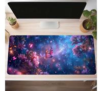 Butterfly Gaming Mouse Mat Pink Large Mouse Pad 100 x 40cm XXL Mousepad Desk Mat Improved Precision and Speed Rubber Base for Stable Grip on Smooth Surfaces Table Pad PjY14429 3-M