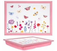Butterfly Garden Lap Tray with Cushioned Bean Bag Base, 44 x 33cm