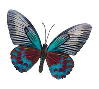 Butterfly Garden Ornament Wall Art Shudehill Home Decoration Metal Large Teal