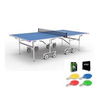 Butterfly Garden Rollaway 4000 Outdoor Table Tennis Table (Blue, Table + 4 playset)