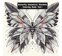 Butterfly Geometric Mandala Coloring Book Vol.1