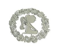 Butterfly Girl Die Cut Decorative Embossing Paper Die Carbon Steel Cutting Dies for Card Making Scrapbooking Bookmarks Crafting Dies