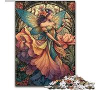 Butterfly Girl Jigsaw Puzzles for Adults 1000 Piece, Challenging Game Toys Wall Decoration Unique Birthday And Xmas Gifts (26x38cm)