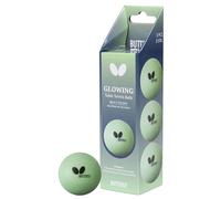 Butterfly Glow Balls (Pack of 3) - Glow-in-the-Dark Table Tennis Balls for Fun Night-Time Ping Pong Matches