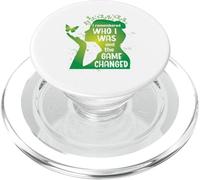 Butterfly Green ribbon for mental health PopSockets PopGrip for MagSafe