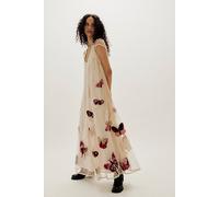 Butterfly Grove Maxi Dress at Free People in Crystal Pink Combo, Size: Medium - female