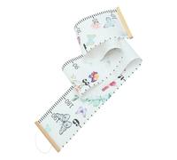 Butterfly Growth Chart Wall Hanging for Kids Wooden Frame | White Canvas Paper, Easy to Hang and Removable, Suitable for Kindergarten or Kids Room Decoration