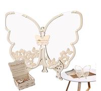 Butterfly Guest Sign in - Shower Guest Book Alternative, Elegant Keepsake | Decorative Butterfly Design Customisable Signature Ideal for Graduation Birthday Ceremony Party Celebration