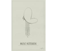 Butterfly Guitar Music Notebook: 100 Pages of 5-Line Staff Paper for Musicians and Songwriters: Aesthetic Manuscript Notebook with Unique Butterfly-Guitar Cover Design | 6" x 9"