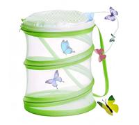 Butterfly Habitat Cage, Collapsible Bug Catcher Net, Insect Reproduction Mesh Portable Butterfly for Kids Insects Catching and Science Education (Green) Loopunk