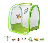 Butterfly Habitat Cage - Pop-up Watching Cage for Caterpillars, Monarch Butterflies E | 9.84 Inch Habitat Reusable and Portable for Exploration