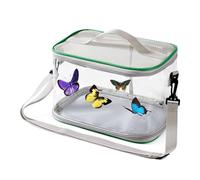 Butterfly habitat, ladybird net cage, butterfly enclosure, folding ladybird observation bag, larvae, garden, exploration and learning through adaptable enclosure for plant handling