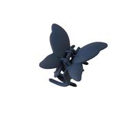 Butterfly, hair accessories, matte spray paint effect, personalized fashion, hair claw clip on the back of the head (#17 Navy blue)