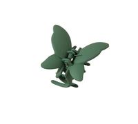 Butterfly, hair accessories, matte spray paint effect, personalized fashion, hair claw clip on the back of the head (#7 Green)