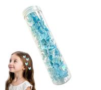 Butterfly Hair Claw Clips 60 Pieces Mini Non Slip Glitter Barrette | Butterfly Clips for Women Girls Party Holiday Birthday Travel Concert Wedding Styling Blue