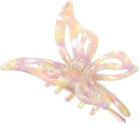 Butterfly Hair Claw Clips for Women, Made of Durable Plastic - The claw clip is ideal for securing long hair quickly and easily (Multi -Size:8) - Suitable for Daily Styling