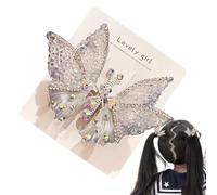 Butterfly Hair Clips 3D Rhinestone Colorful Sparkling Pins